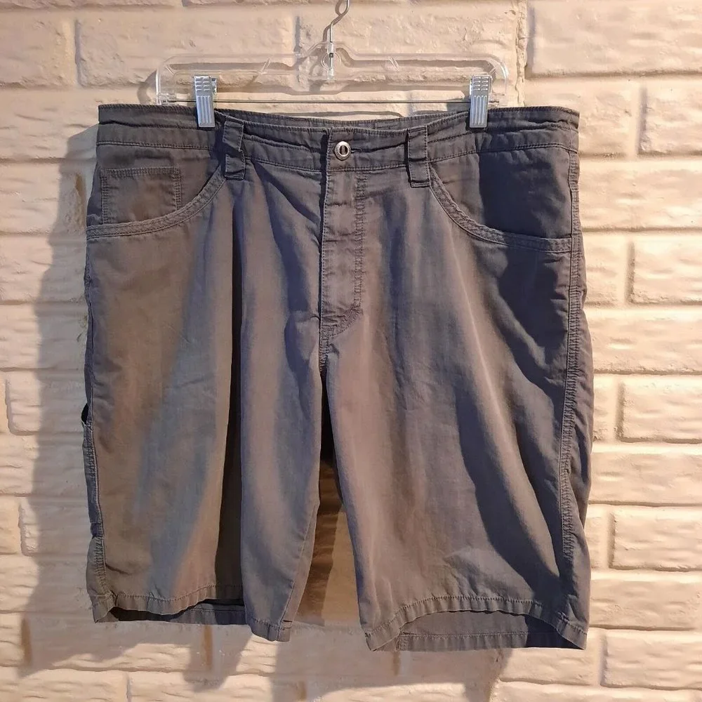 Patagonia Tenpenny Shorts Mens 38 Gray Organic Cotton Nylon Utility Hiking - Picture 1 of 10